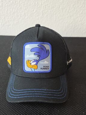 Road Runner Black Trucker Hat - Casual Cap
